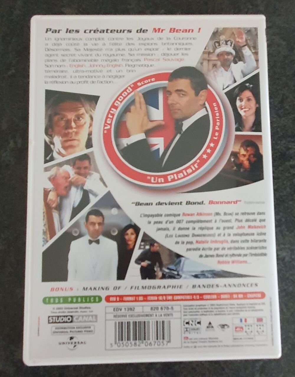 DVD Johnny English Audio et hifi