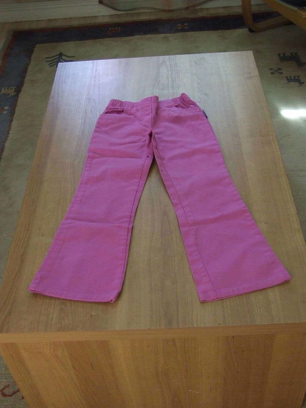 Pantalon coupe droite, Rose fonc&eacute;, 8&nbsp;ans (126&nbsp;cm) TBE Vtements enfants