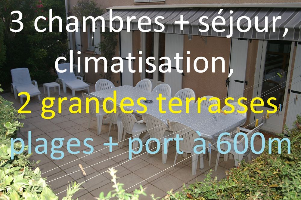 Vente Appartement RARE T4 RDJ 2 GDES TERRASSES 600 M PLAGES CLIM/PARKING La londe-les-maures