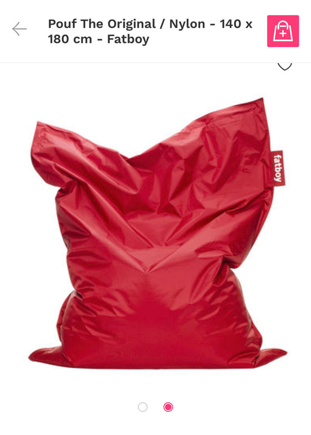 Pouf XL Décoration