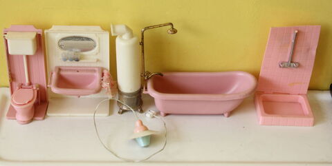 Meubles Maison de Poupées vintage 70 la salle de bain 25 Issy-les-Moulineaux (92)