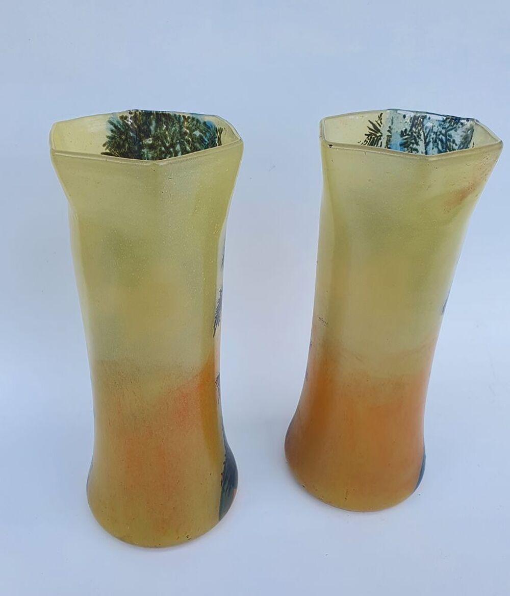 Fran&ccedil;ois Th&eacute;odore Legras (1839-1916) ? Paire de vases, TOUL 