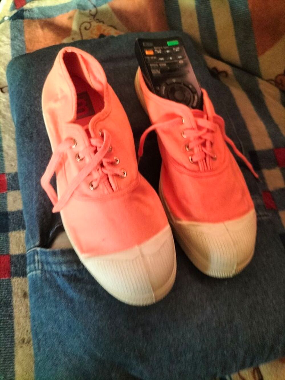 Basket Bensimon toile pointure 41 tr&egrave;s bon &eacute;tat Chaussures