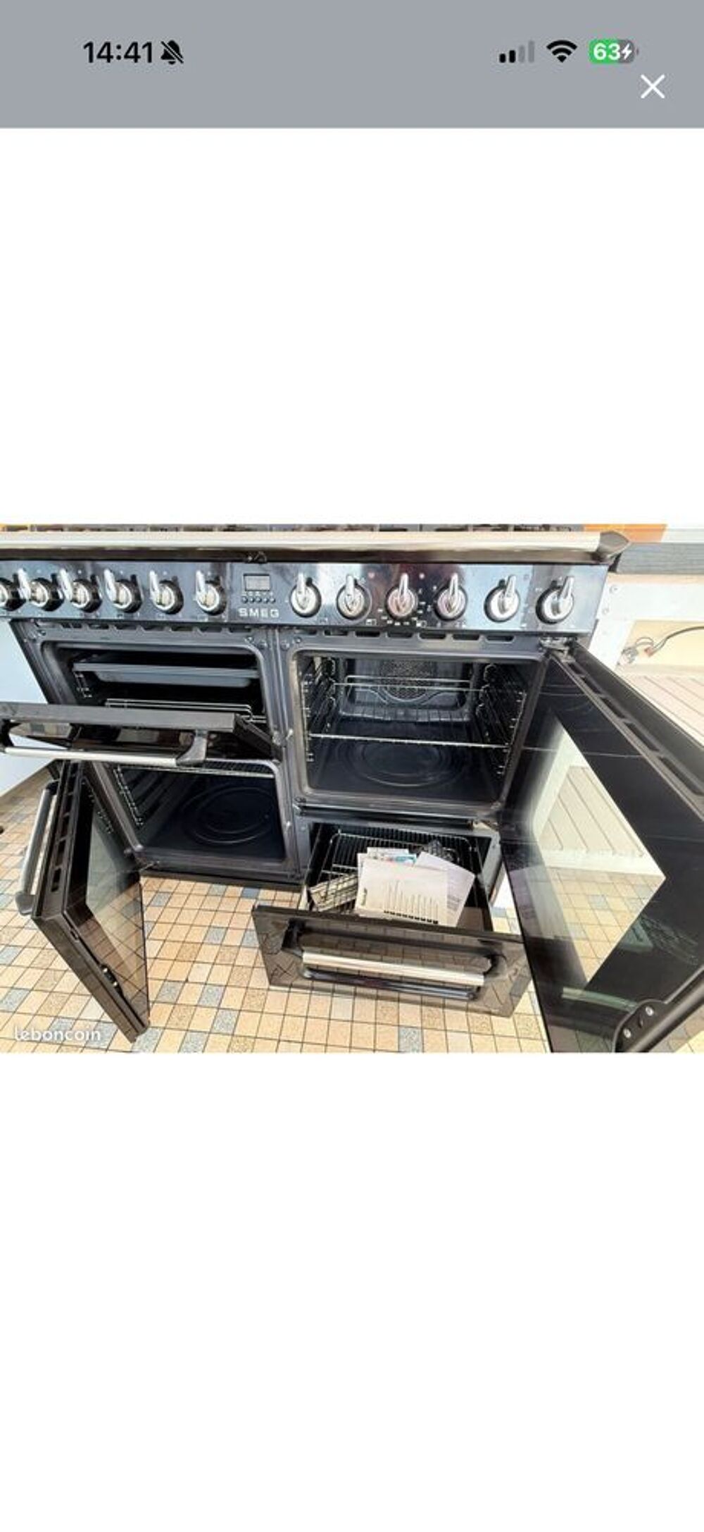 piano smeg 4 fours 7 feux Electroménager
