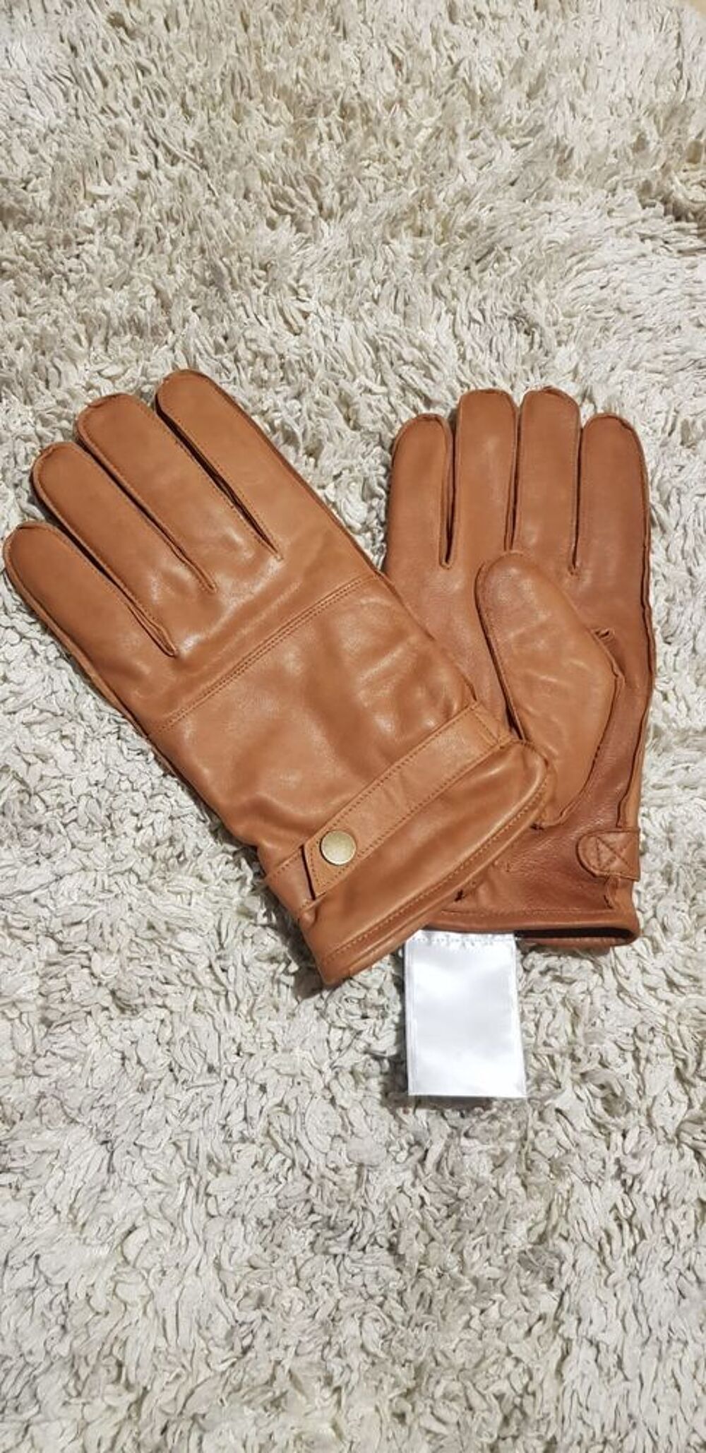 Gants homme en cuir Vêtements