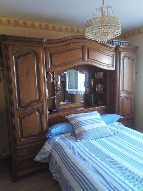 Lit pont en bois chne 95 Glandon (87)