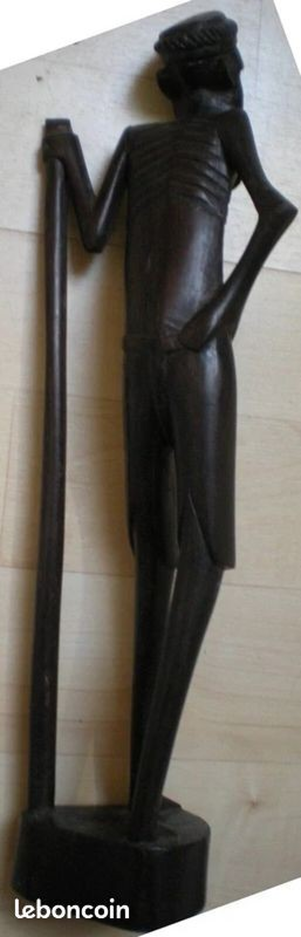 STATUETTE AFRICAINE EN BOIS D'EBENE - ART AFRICAIN 