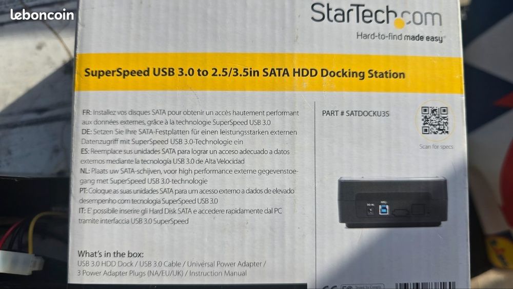 Station d accueil HDD USB 3.0 vers sata 2.5/3.5 po Matériel informatique