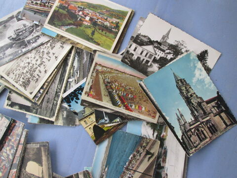 100 anciennes cartes postales France noir/blanc ou couleur 28 Chauriat (63)