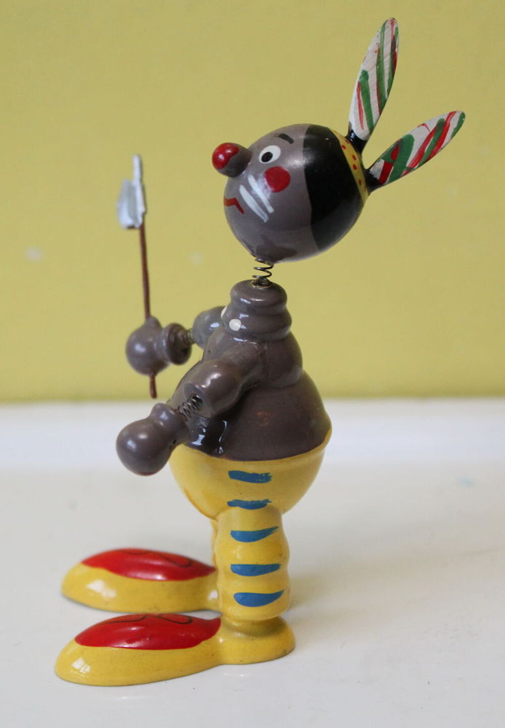 Figurine bois Bobble Head GOULA Made in Spain Chef Indien 