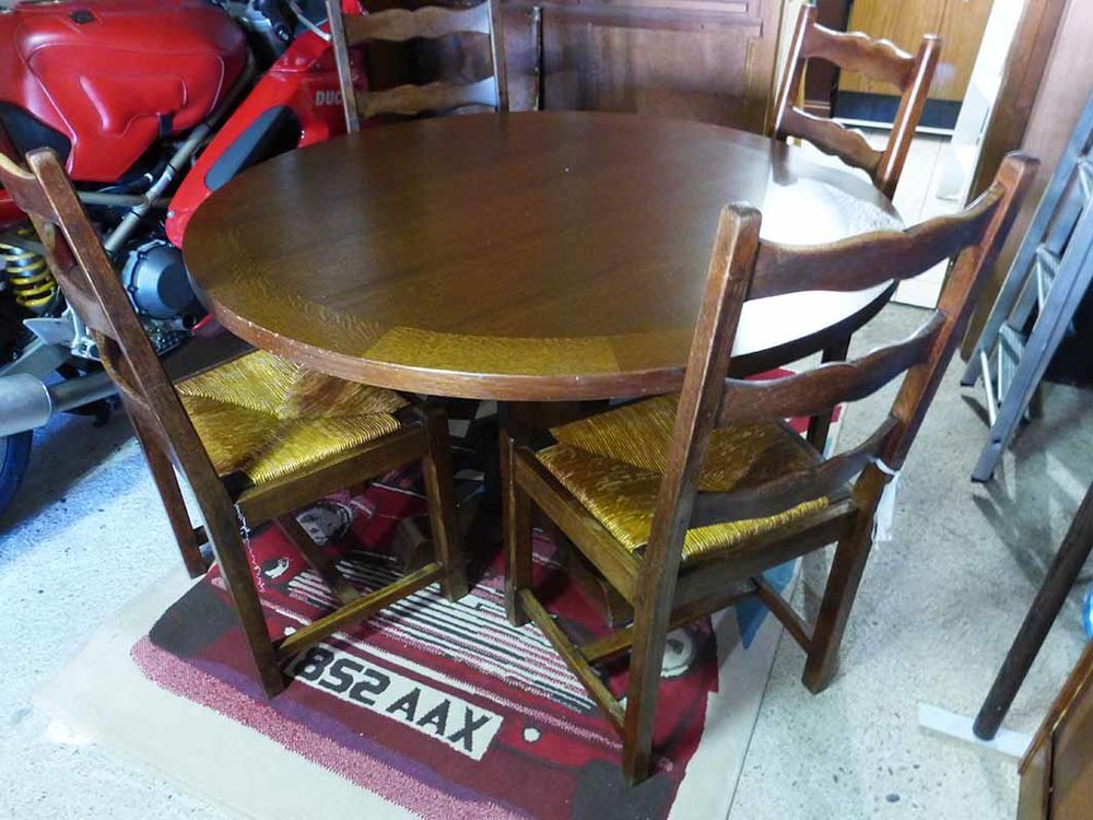 table ronde bois massif Meubles