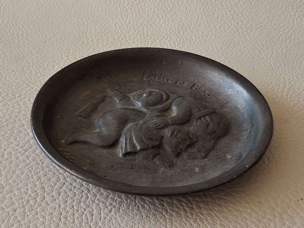 ramasse monnaie coupelle objet de curiosit&eacute; en m&eacute;tal 