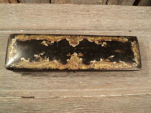 Ancien Plumier Laque D�cor japonisant �poque Napol�on III 25 Loches (37)