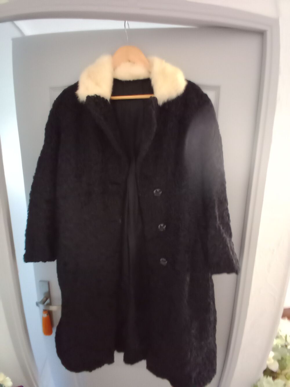 Manteau en ASTRAKAN Vtements