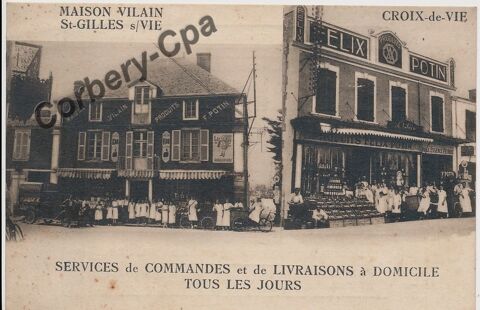 CPA SAINT GILLES CROIX DE VIE Commerce Félix Potin 0 Saint-Gilles-Croix-de-Vie (85)