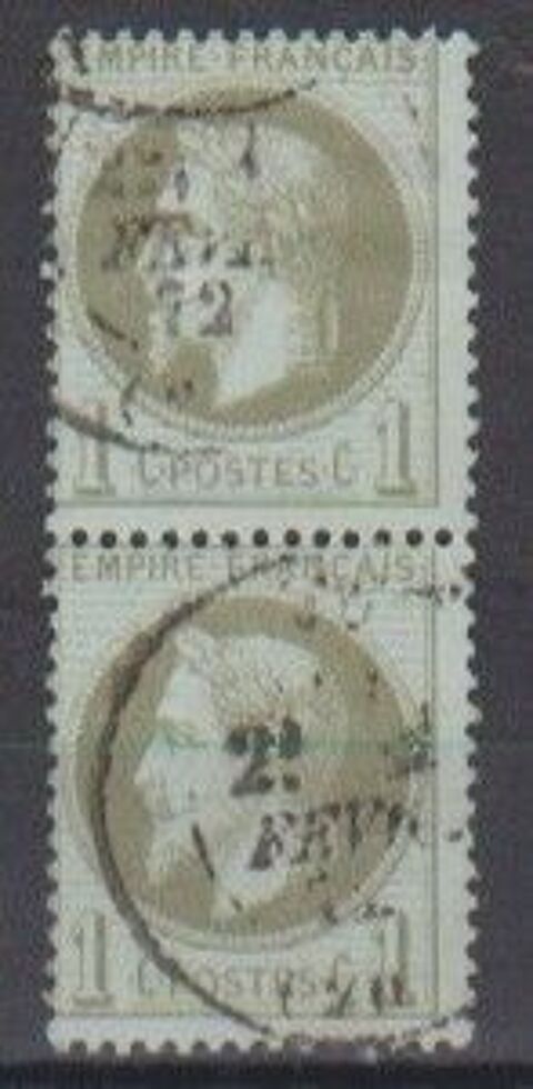 Timbre France Classique1870 N°25 25 Digne-les-Bains (04)