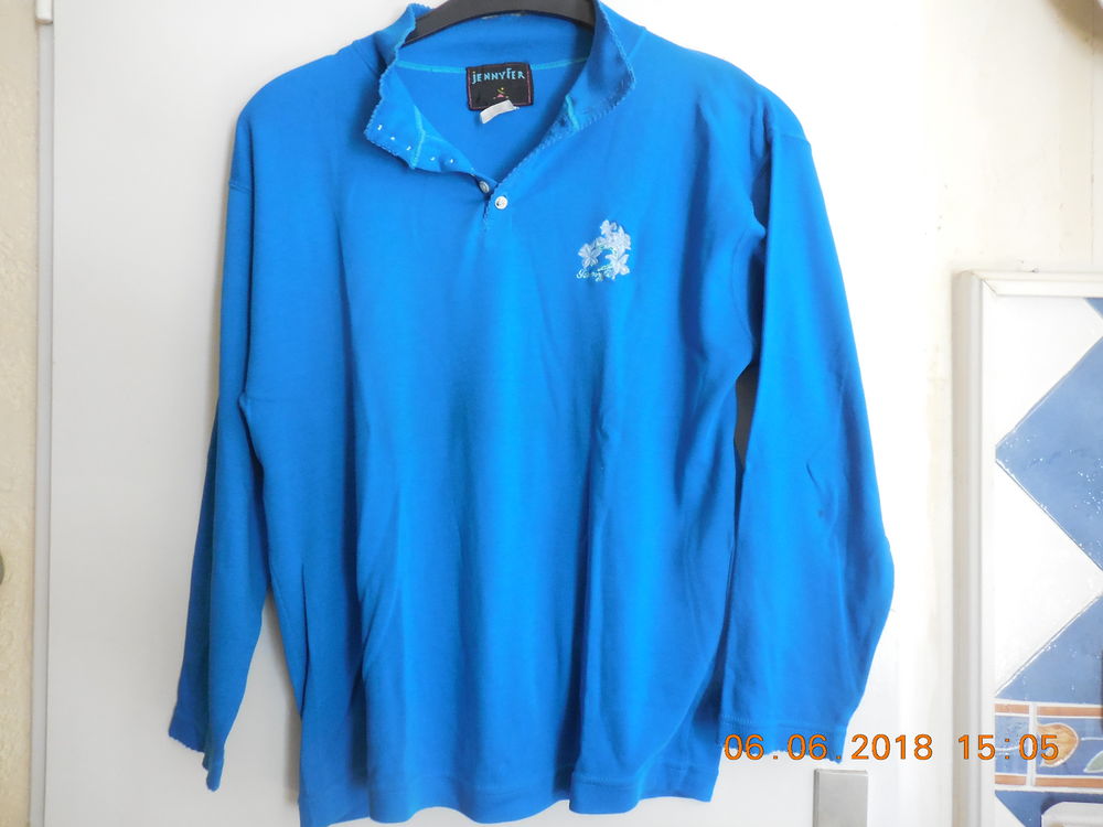 pull fin bleu electrique t 46 48 Vtements