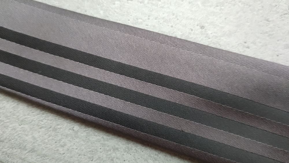 Cravate Brice - Gris Anthracite &agrave; Larges Rayures Gris Fonc&eacute; Vêtements