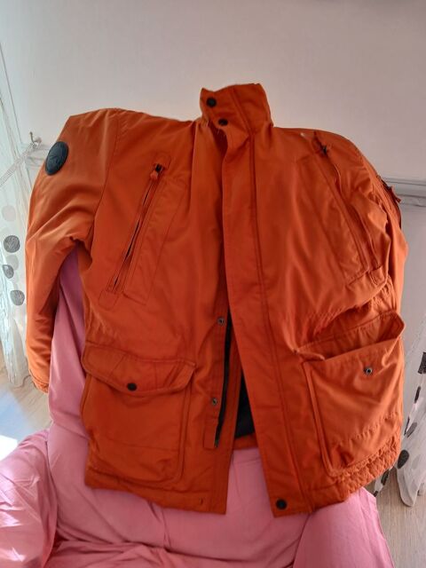 Parka orange homme Oyonnax (01)