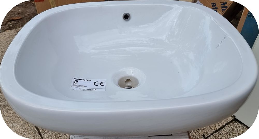 Lavabo a poser blanc design neuf Bricolage