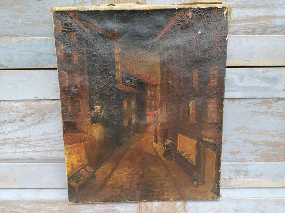 Tableau Rue des Saussaies Paris Peinture de Fran&ccedil;ois Orsoni 