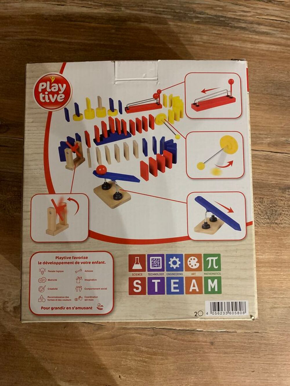 Jeu enfants Play Tive en bois " Dominos Obstac Jeux / jouets