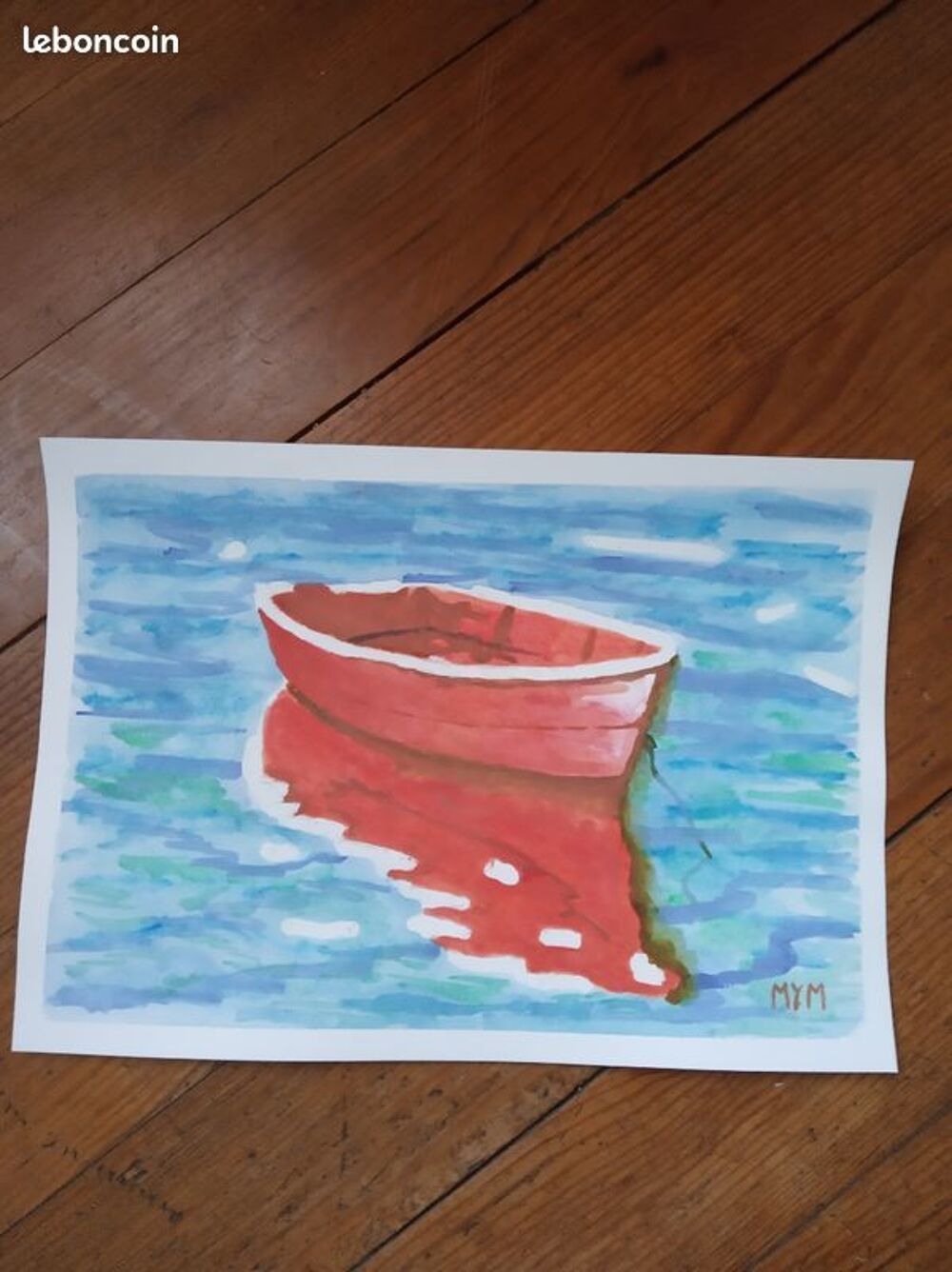 AQUARELLE BARQUE Décoration
