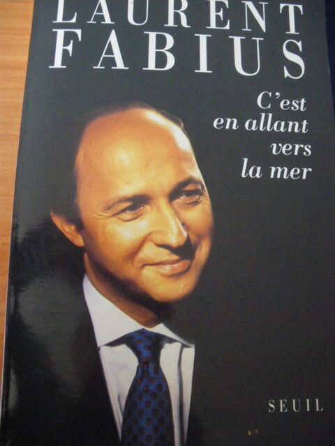 Livre  Laurent Fabius  ddicac 0 Elbeuf (76)