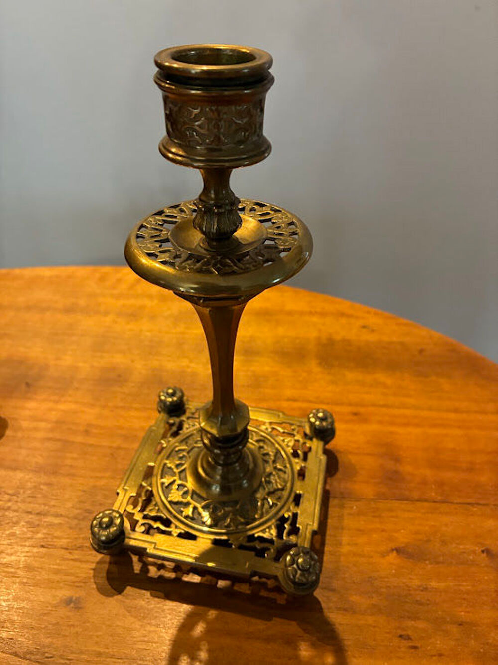 Paire de Bougeoirs, anciens 19e Si&egrave;cle&nbsp;Prachthauser Décoration