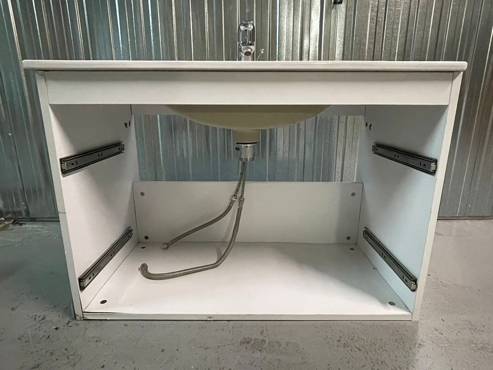 Lavabo ceramique complet avec mitigeur Grohe chrom&eacute; Meubles