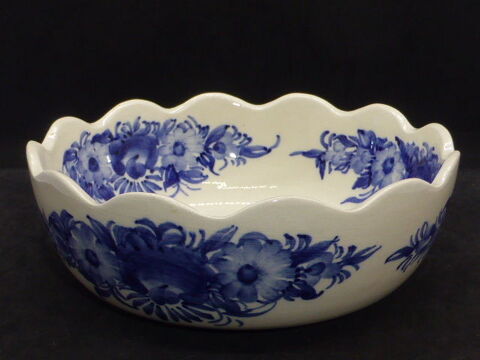 Coupe en faience fleurs bleues  ZF KOLO 6 Rueil-Malmaison (92)