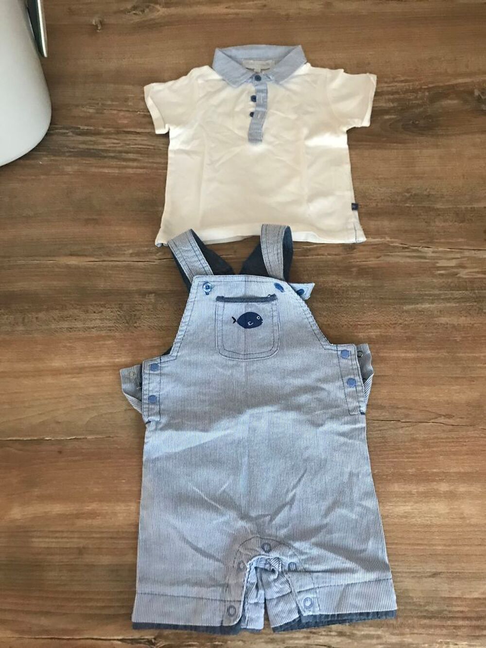 Salopette + polo enfant gar&ccedil;on " Cadet rousselle Vêtements enfants