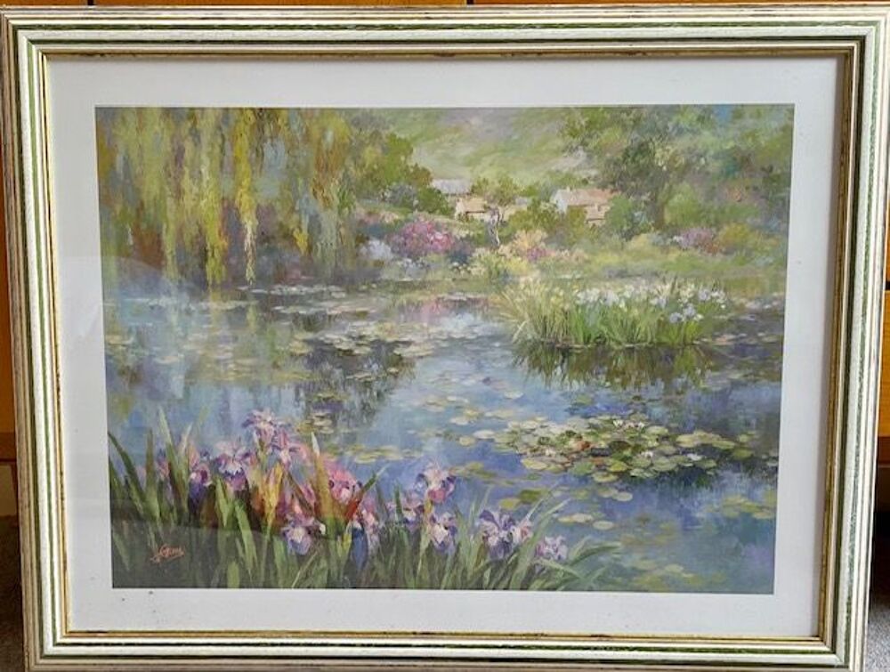 tableau paysage avec pland'eau Décoration