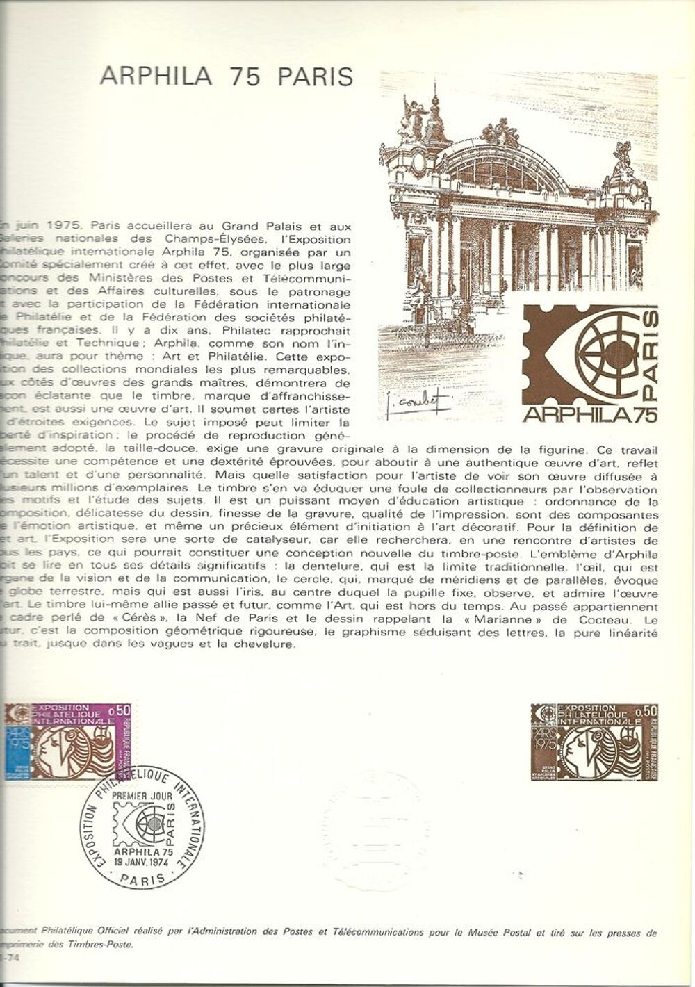 DOCUMENTS PHILATELIQUES 