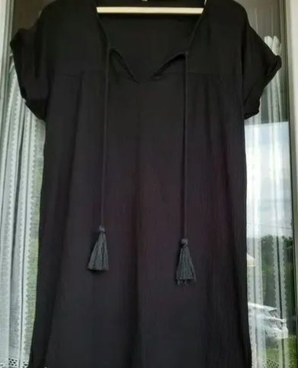 Tunique de plage noire ou orange - T 38 - 40 Vêtements