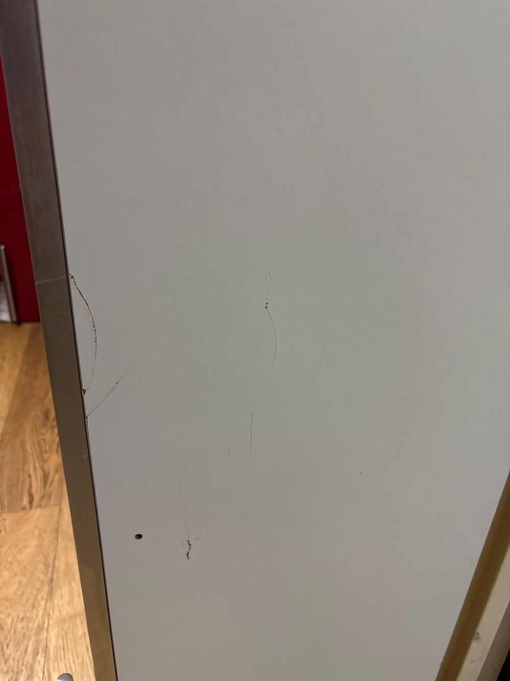 Lot de 5 meubles hauts de cuisine IKEA rouge laqu&eacute;" Meubles