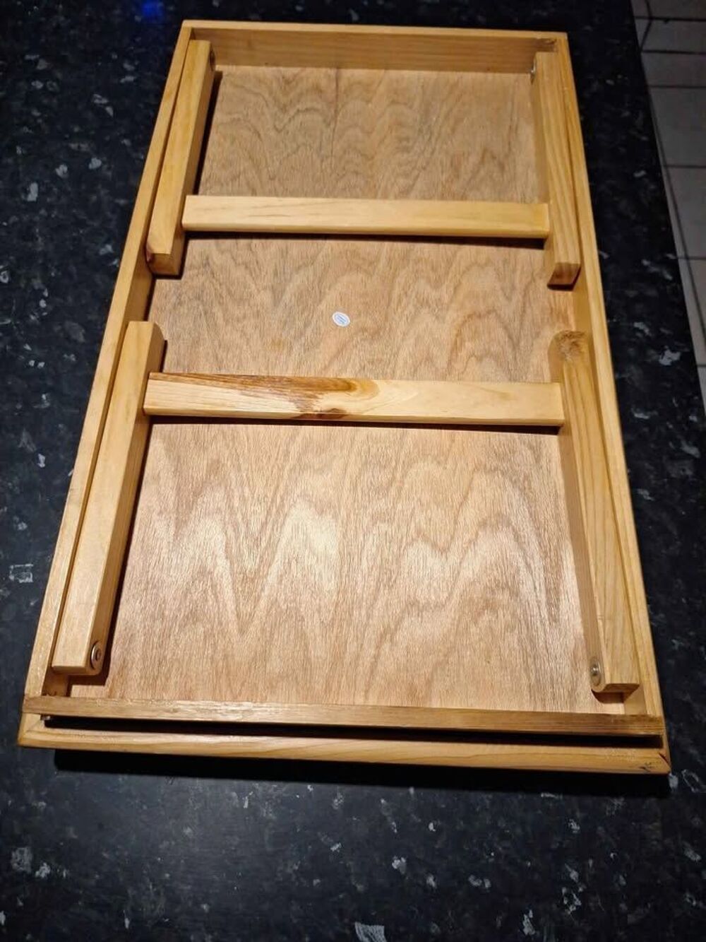 Plateau de lit pliable en bois/ table de petit d&eacute;jeuner Meubles