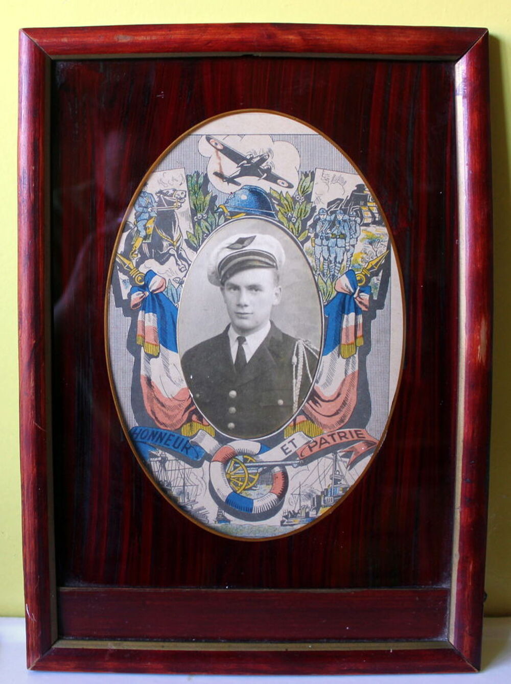Militaria, portrait d'aviateur vers 1920
photographie 