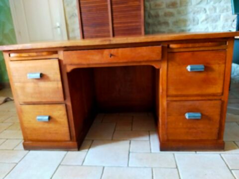 Bureau chêne massif 200 Vannaire (21)