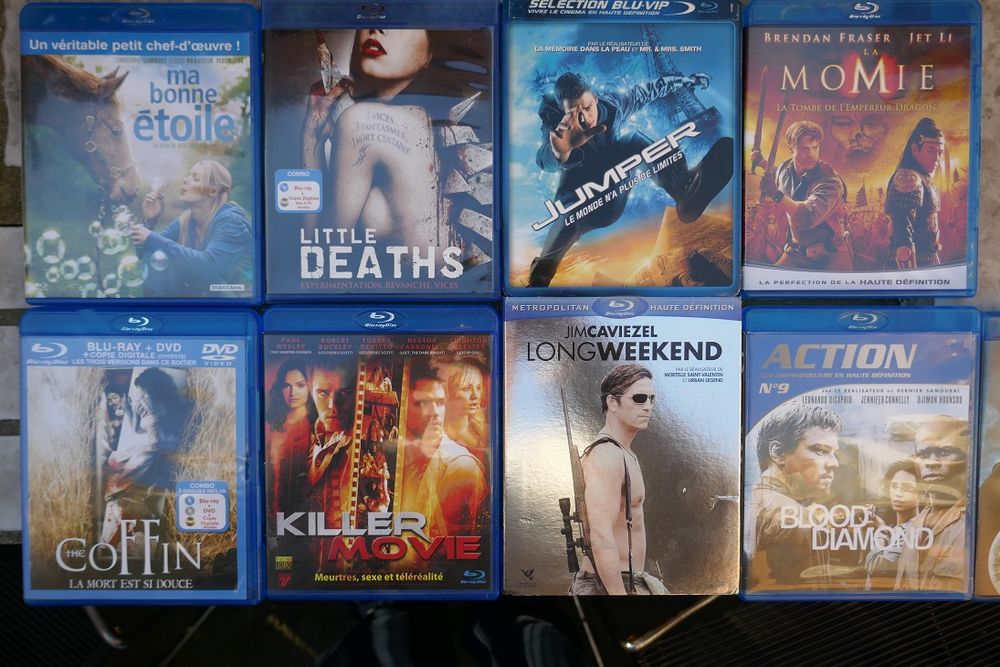 Lot de blurays DVD et blu-ray