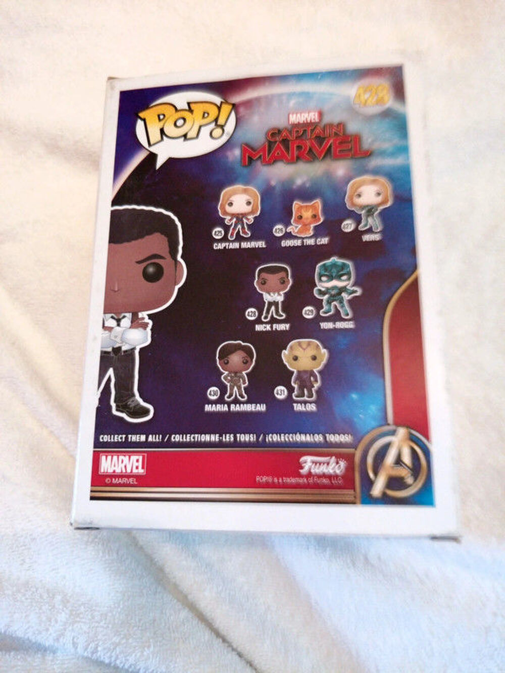 Funko pop Marvel Nick Fury 428 T&ecirc;te basculante 