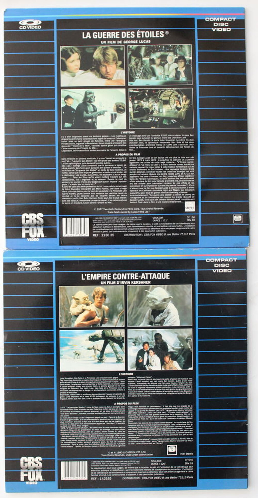 Disques Blu-ray Star Wars premi&egrave;re &eacute;diton DVD et blu-ray