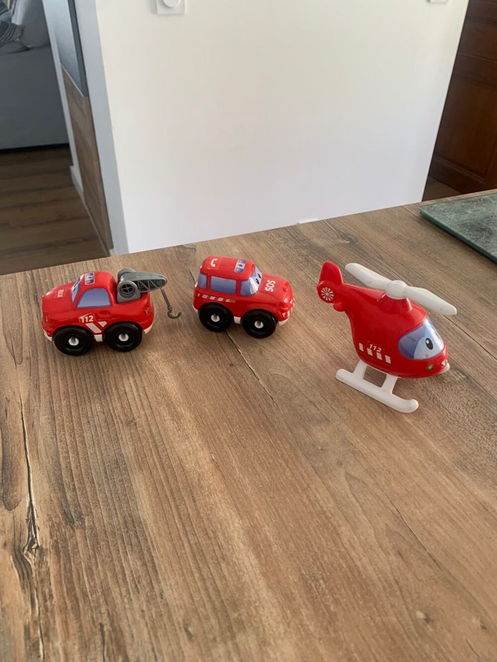 Jouet Lot de 3 V&eacute;hicules pompier Jeux / jouets