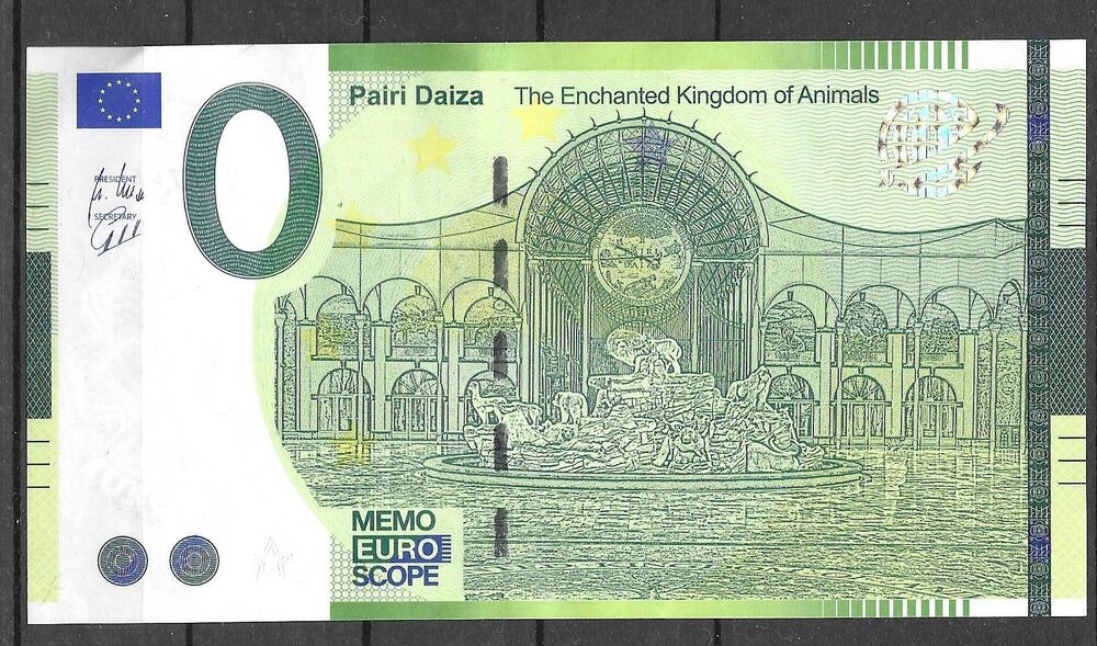 billet memo euro PARADIZIO 