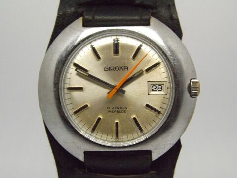 Trs belle montre suisse Giroxa annes 1970 'UFO' 99 Larroque (31)