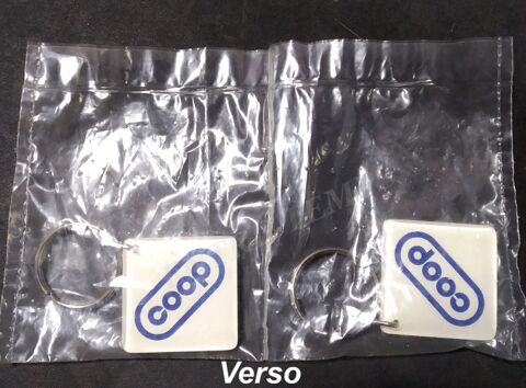 2 PORTE-CLEFS KEYCHAIN COOP BLISTER SCELLE 1960 15 Sergines (89)