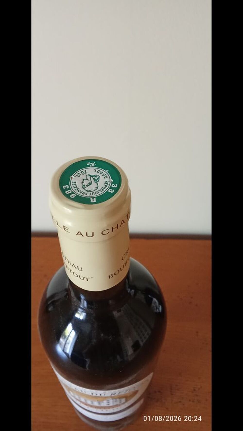 5 Bouteilles HAUT MEDOC CHATEAU DU RETOUT 2007 Cuisine