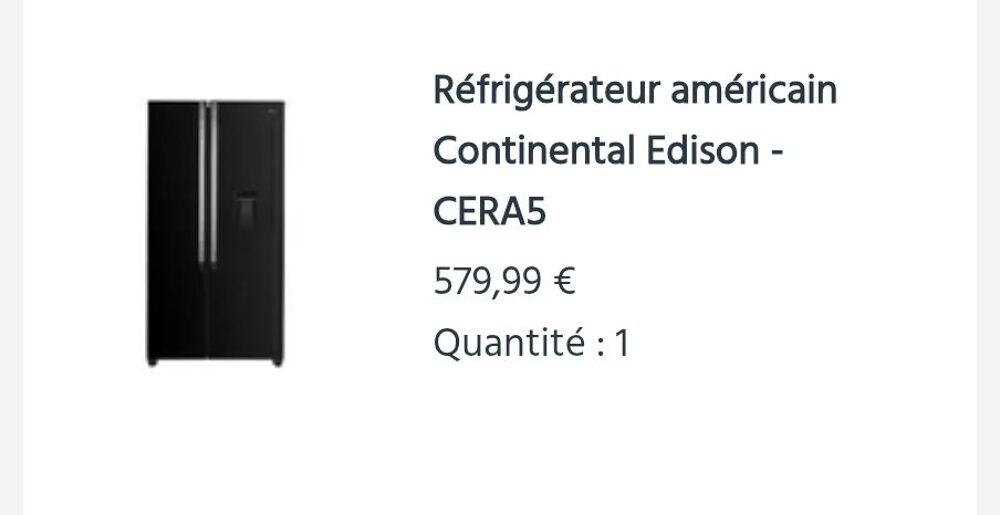 Frigo Am&eacute;ricain Electroménager