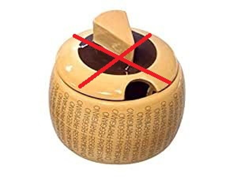 Bol de pr&eacute;sentation pour fromage r&acirc;p&eacute; Décoration