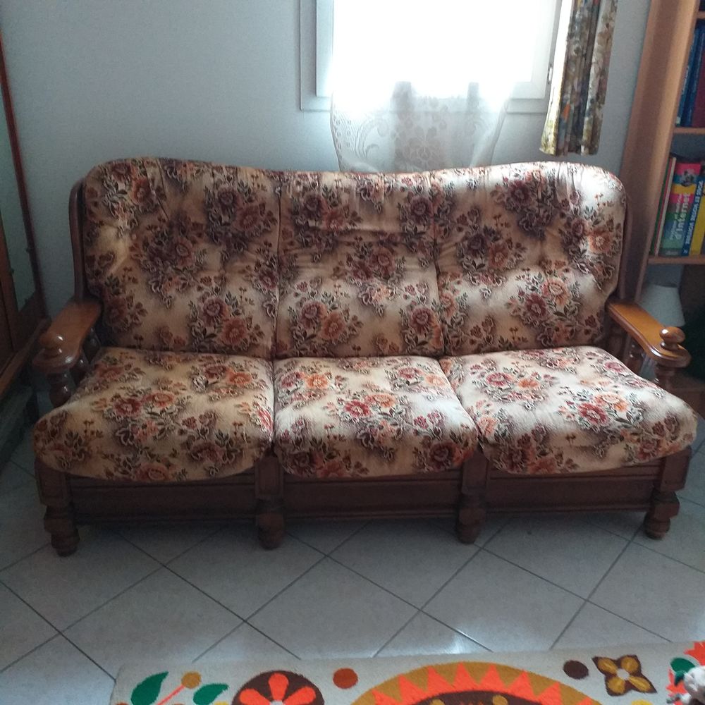 Canap&eacute; convertible, Vintage &agrave; Motif Floral Meubles